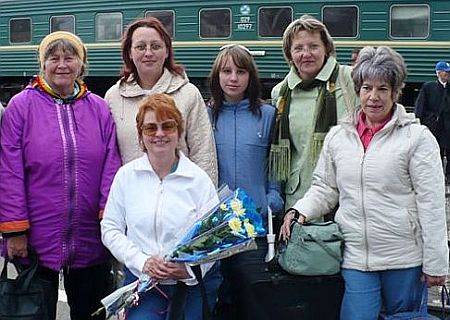 Arrival at the Kotlas Train Station.