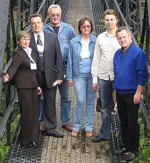 Medical Delegation on the Two Cent Bridge.